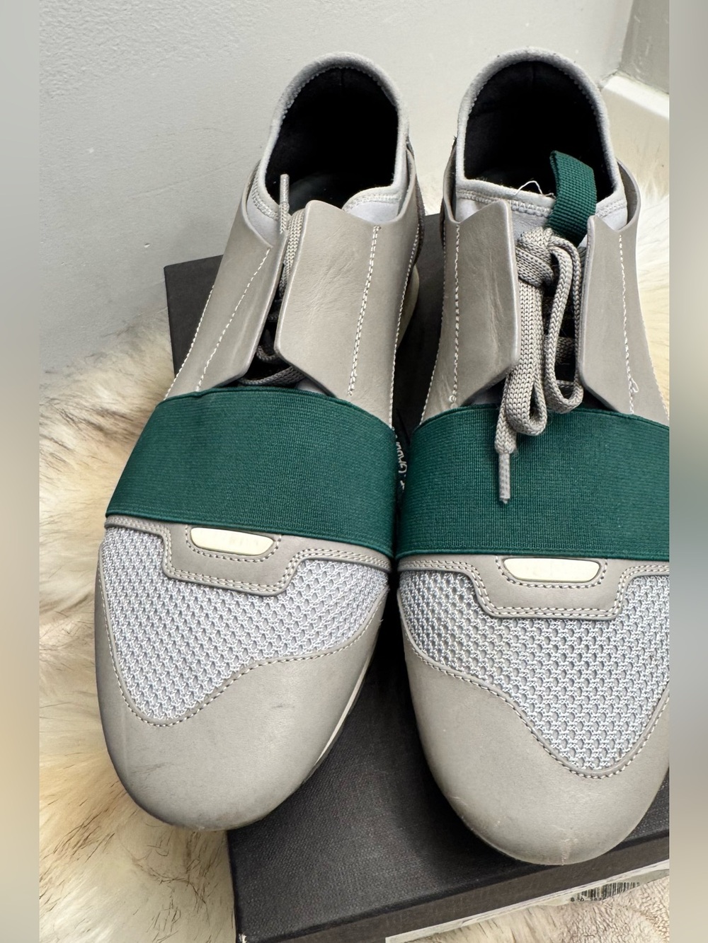 Balenciaga runner Gt ey Slip-On Sneakers with Green Strap